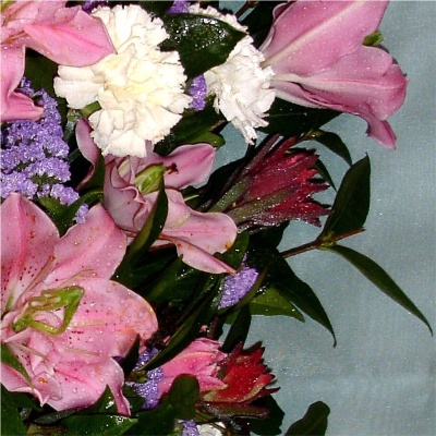 Pink lilly faux bouquet F B 4